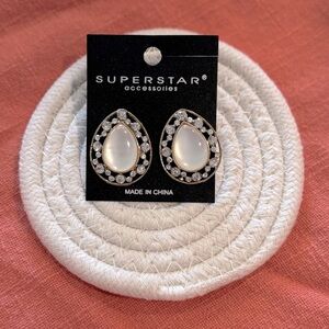 Silver Teardrop Earrings